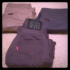 Lee’s and Levi’s casual pants